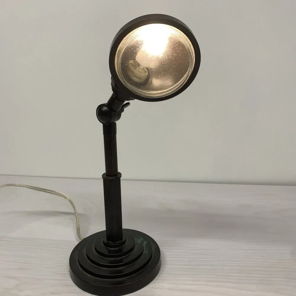 Pottery Barn Metal Adjustable Desk Task Table Black Industrial Lamp